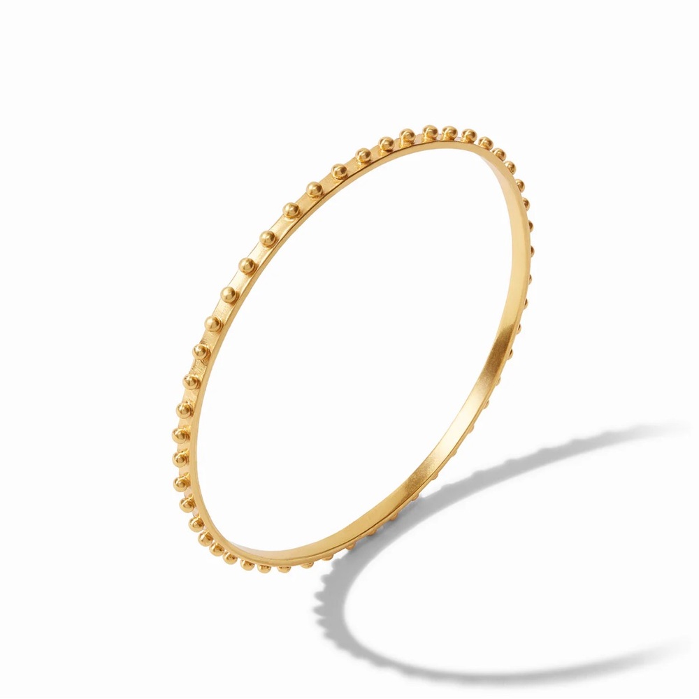 Julie Vos - SoHo Bangle - Elegant Gold Beaded Bangle